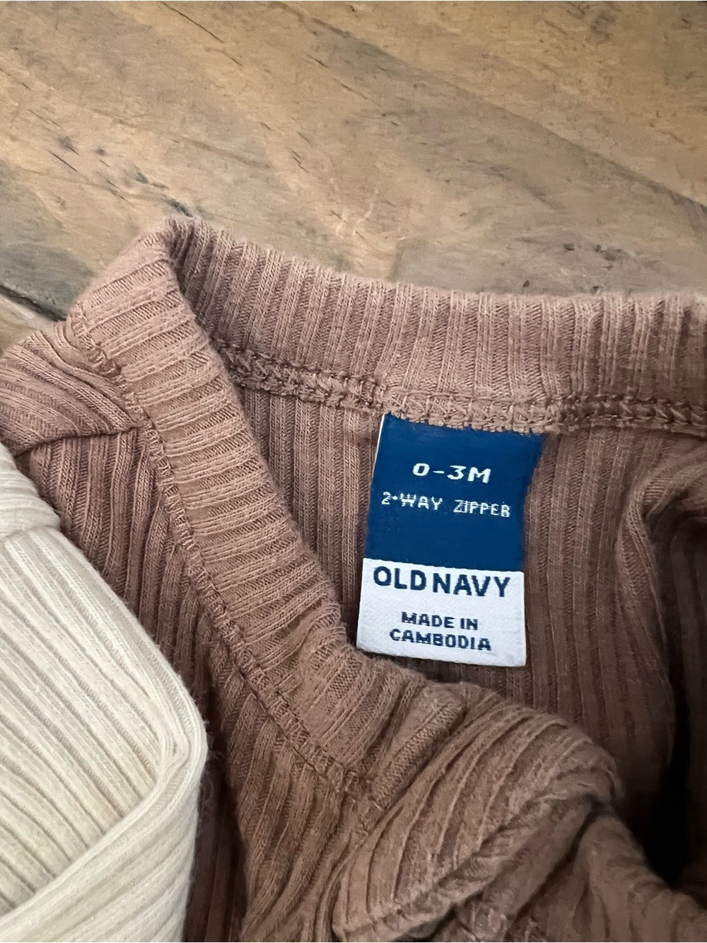 Old Navy Ribbed Footed Two-way Zip Pjs - Picture 5 of 5